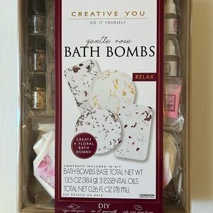 DIY: Bath-Bomb Kit - Gentle Rose Hypoallergenic, 3 Different shapes and sizes